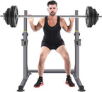 K KiNGKANG Squat Rack, 600lbs Adjustable Barbell Rack for Home Gym