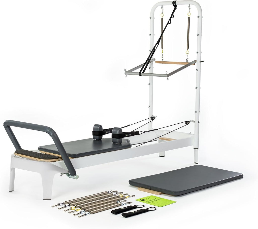 Balanced Body Allegro 2 Pilates Reformer, Pilates Exercise Equipment, Workout Equipment for Home or Studio, Storm Gray