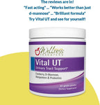 Vital UT Urinary Tract Supplement with Cranberry (36mg PACs), d-Mannose, Mangosteen, and LactoSpore Probiotic (30 Servings, Powder)