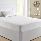 Pikolin Home - Mattress Protector 105 x 190 cm -Waterproof Jersey 100% Hygienic Cotton - Breathable and Absorbent - Oeko-Tex Certified, Silent - Mattress Cover