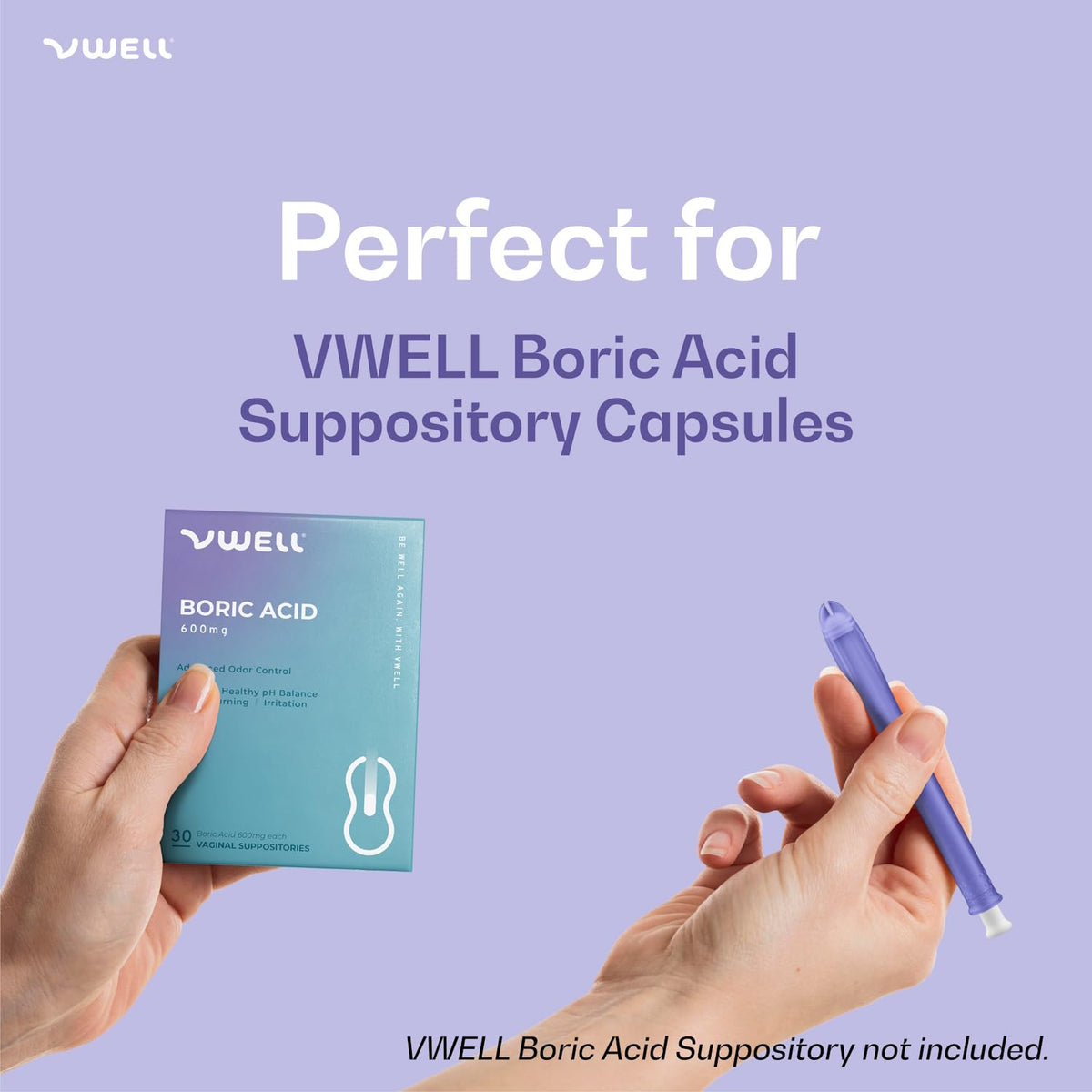 VWELL MaxComfort Tapered Vaginal Rectal Suppository Applicator Fits Most Prescription Capsule, Tablet, Pill, Gel, Cream (Universal)