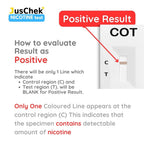 JusChek Cotinine Rapid Test Kit, 5-Minute Nicotine Metabolite Detection in Urine, Self-Testing (2)