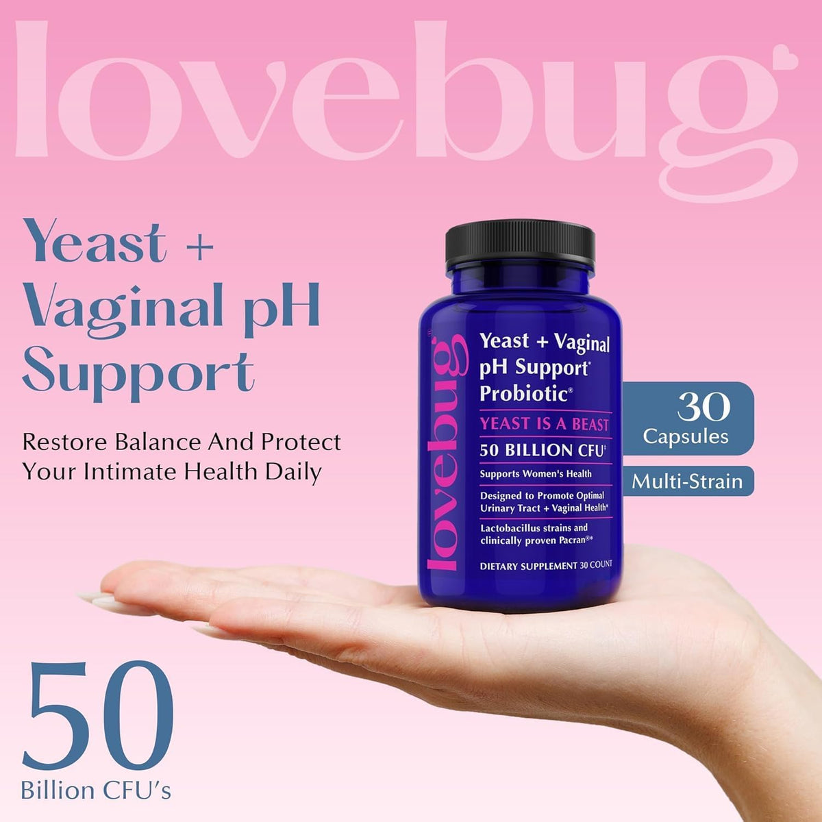 LoveBug + Probiotic Supplements 50 ml 30 capsules