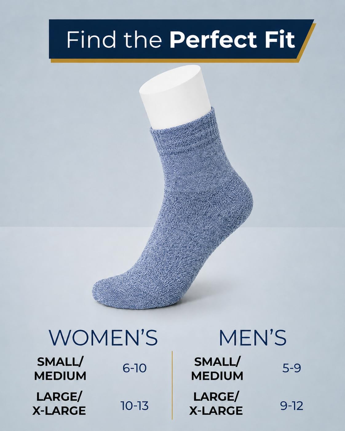 Pembrook® Bamboo Viscose Diabetic Socks for Women & Men - 6 Pairs Ankle Socks for Swollen Feet | Neuropathy Socks