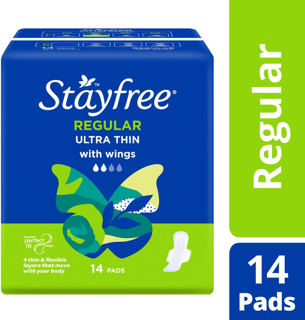 Stayfree Ultra Thin Regular Pads With Wings 14 Pack