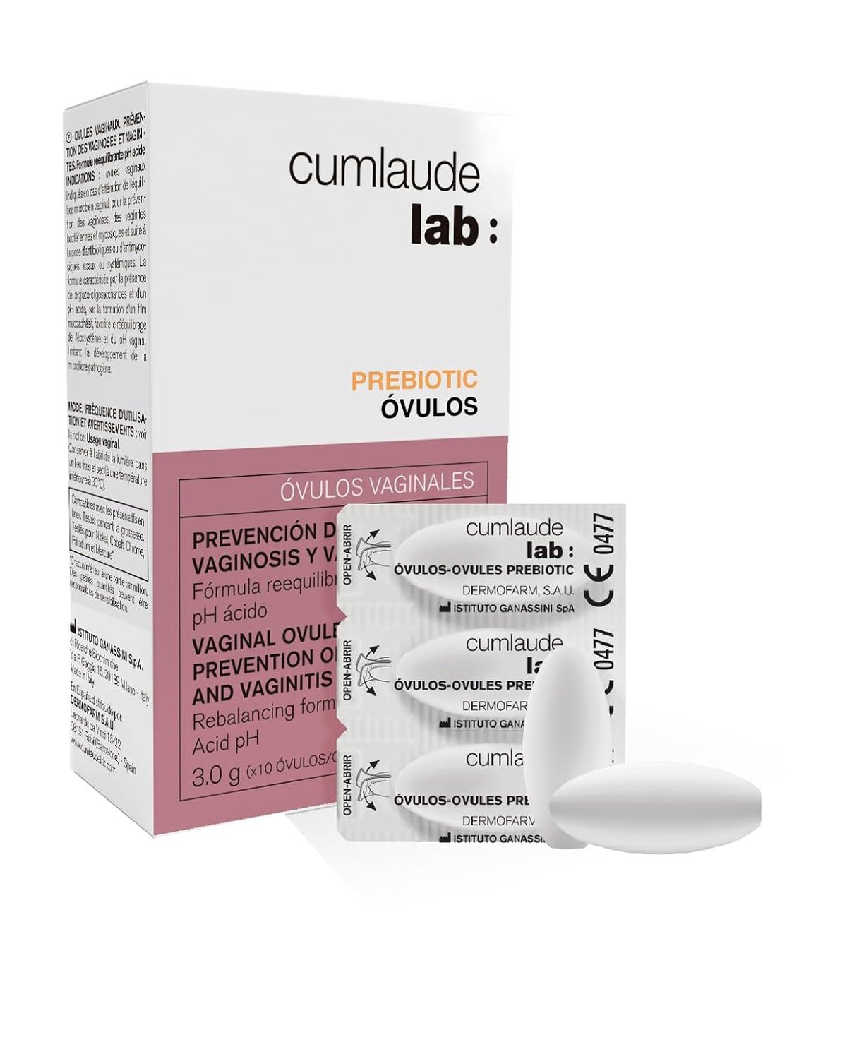 Cumlaude Lab – Prebiotic Eggs, with Lactic Acid, Prebiotics and Provitamin B5, Prevents Vaginosis and Vaginitis, Rebalances Intimate PH, Suitable for Pregnant Women – 10 Units