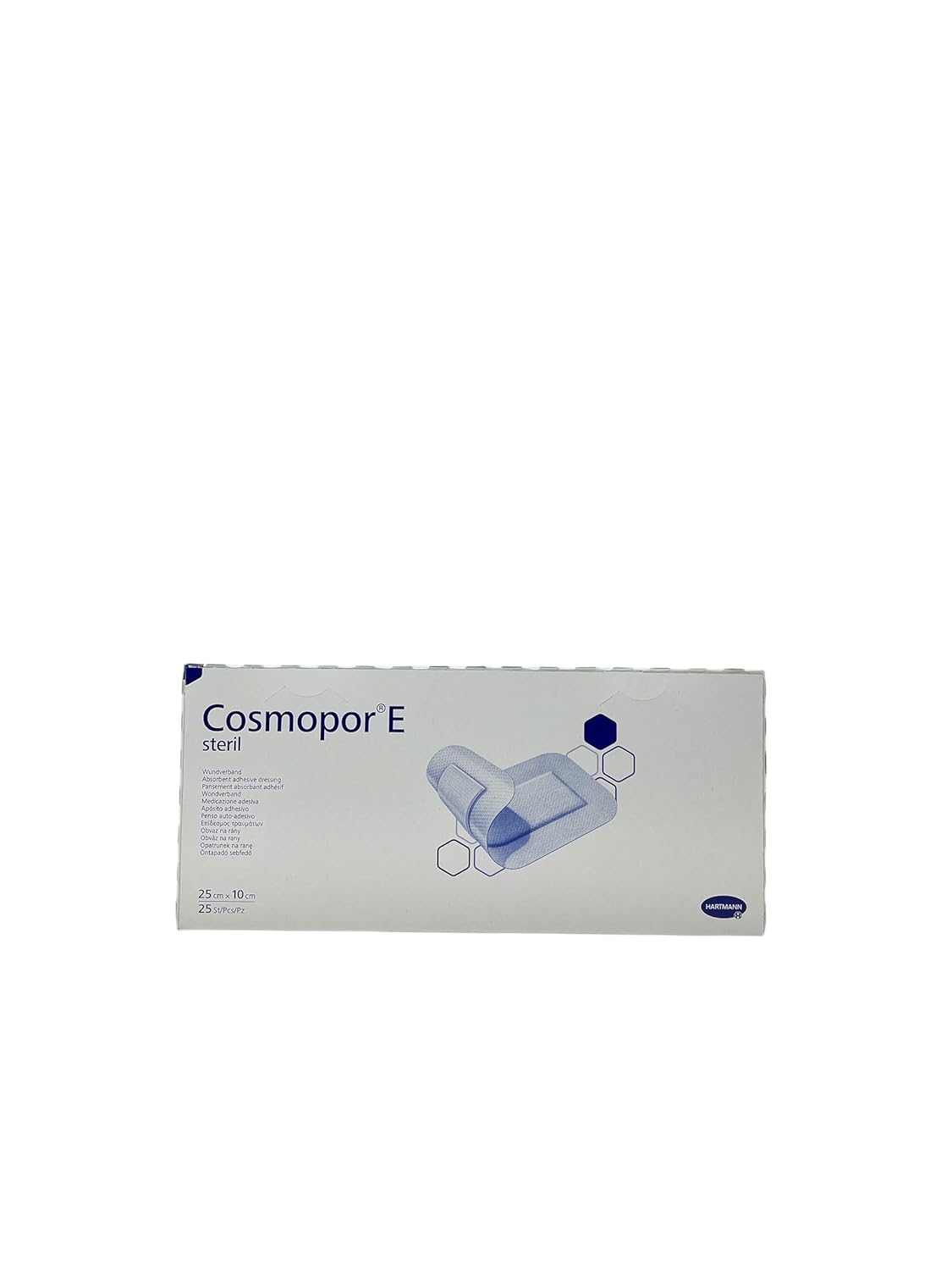 Cosmopor E - Sterile Adhesive Dressings (25 x 10 x 25 pcs) Medical Use for Burns and Cuts