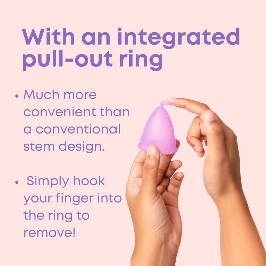 Azah Menstrual Cup for Women Small [Upto 10 Hrs Protection] | 100% Medical Grade Silicone | Reusable Menstrual Cups for Periods | No Leakage | Odour & Rash Free, Ultra Soft Menstrual Cup | Pack of 2