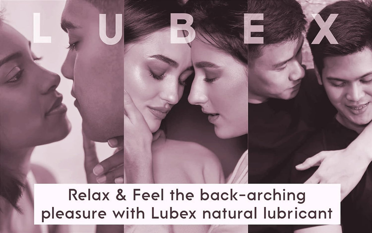 Lubex 100% Natural Long-Lasting Lubricant (Water-Based) with Organic Aloe Vera Lube for Her, Him & Couples - Natural Strawberry Flavour 50gm