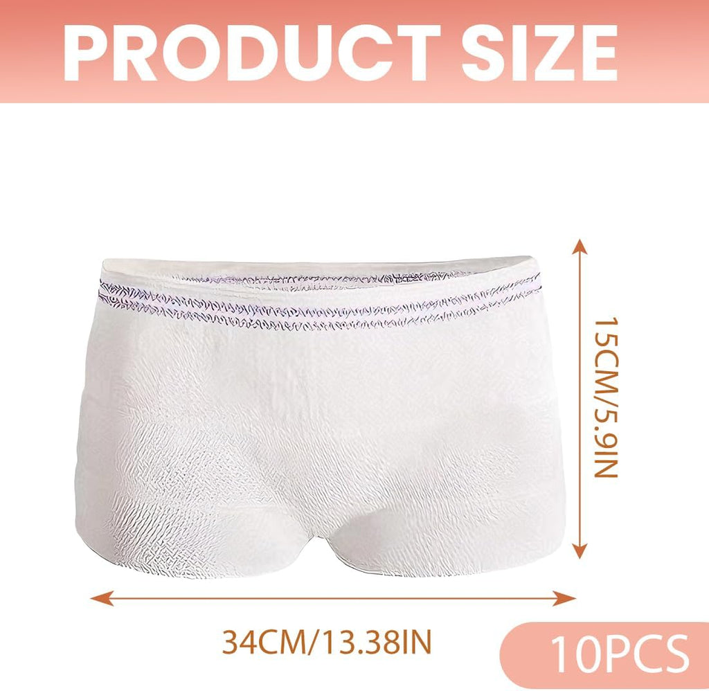 Disposable Postpartum Underwear 10 Pack Suitable for Pregnancy, Postpartum, C-section and Urinary Incontinence, B