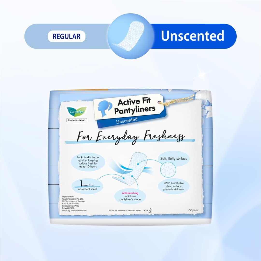 Laurier Panty Liners Fragrance-Free 72 pieces