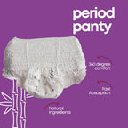 Disposable Period Panties - Medium-Large (Pack of 8) | Period Underwear Pads | Overnight| Postpartum| First Periods| Heavy Flow - Size M-L
