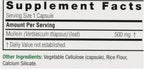 Nature's Answer Mullein Leaf Capsules 90 - Alcohol Free, Vegetarian, Vegan, Gluten Free - Mullein capsuels for Lungs - Supports Respiratory Function & Lung Health