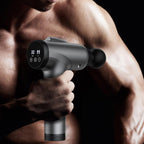OLsky Massage Gun Deep Tissue 30 Speeds 9 Attachments Handheld (Grey) | Electric Muscle Massager, High-intensity Percussion, Massage Device for Pain Relief, Quiet and Powerful, Ideal for Recovery
