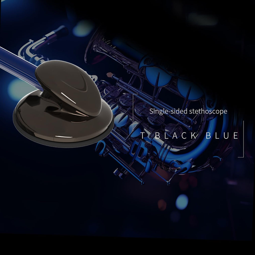 Classic Stethoscope Single Head Black Blue Stethoscope for Nurses