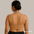 Sugar Shell | Firefly Mastectomy Bra (Front Open, Full Coverage, Moulded Cup, Non-Wired, Non-Padded, Without Prosthetics) | for Post Surgery, Cancer Bra | Pack of 1
