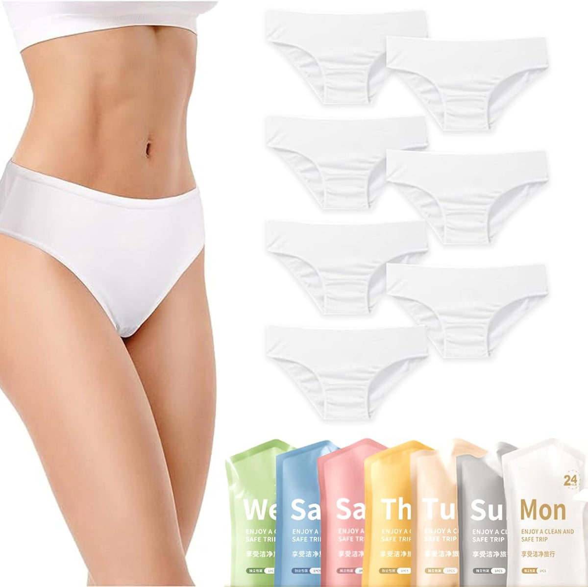 ALANX 7 Disposable Underwear Disposable Postpartum 7 pieces