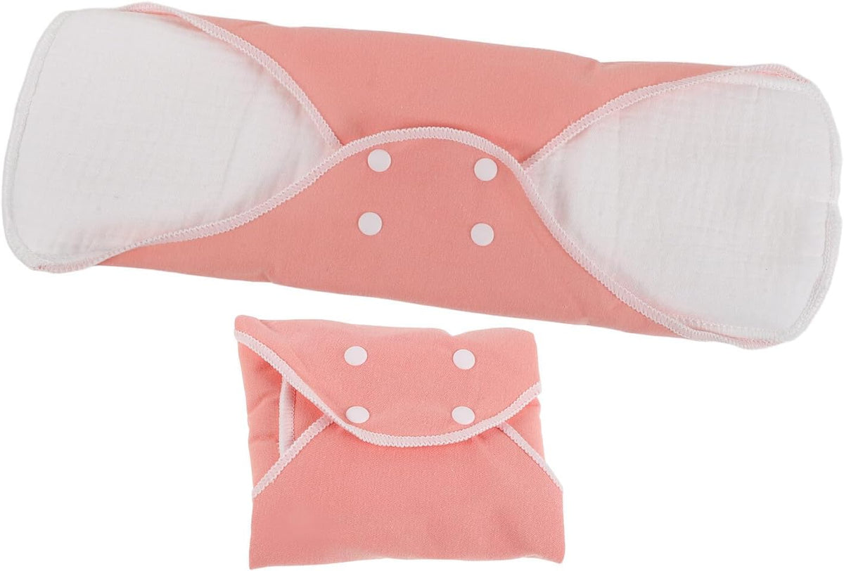 2pcs Reusable Menstrual Pads Xl Size 25x33cm Soft Cotton Washable Feminine Sanitary Napkins for Women Incontinence and Postpartum Leak Protection Maternity Pads