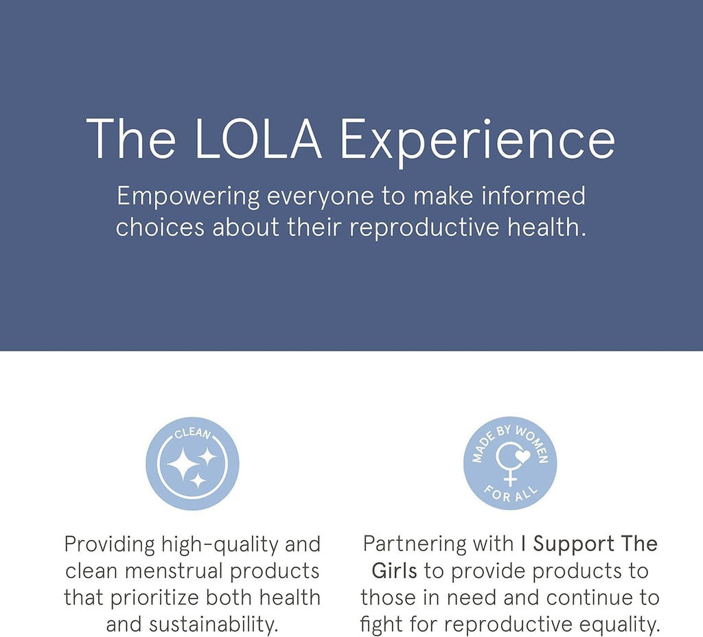 LOLA Organic Cotton Pads, 36 Count - Ultra Thin Pad with Wings, Cotton Organic Pads for Women, HSA FSA Approved Products Feminine Care, Heavy