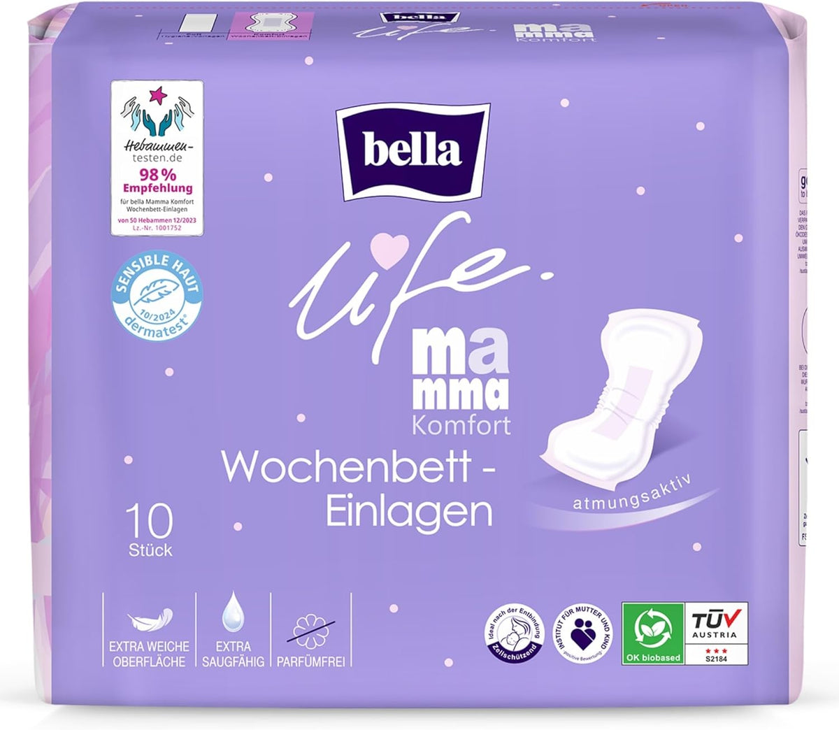 bella Bed Protectors Postpartum Breathable 10 pieces