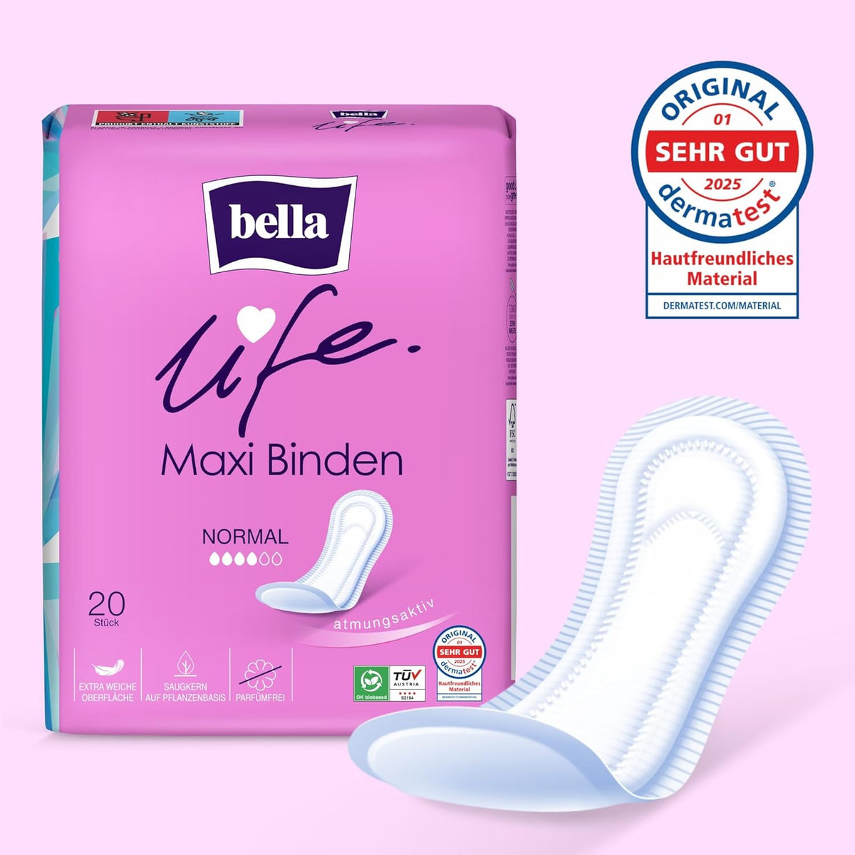 bella Sanitary Pads Breathable 140 pieces 20 pieces