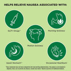 Dramamine Advanced Herbals Ginger Chews, Nausea Relief, Lemon-Honey, 20ct | From the Makers of Dramamine, Non-Drowsy, Morning Sickness Relief & Motion Sickness Relief During Travel, Soft Chews