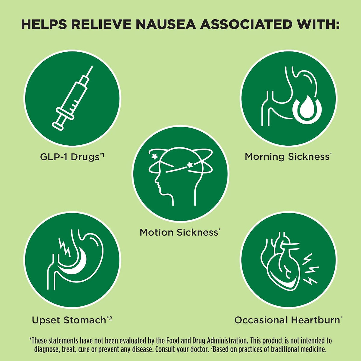 Dramamine Advanced Herbals Ginger Chews, Nausea Relief, Lemon-Honey, 20ct | From the Makers of Dramamine, Non-Drowsy, Morning Sickness Relief & Motion Sickness Relief During Travel, Soft Chews