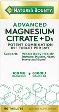 Nature's Bounty Advanced Vitamin D3 with Magnesium Citrate Immune Formula
