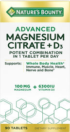 Nature's Bounty Advanced Vitamin D3 with Magnesium Citrate Immune Formula