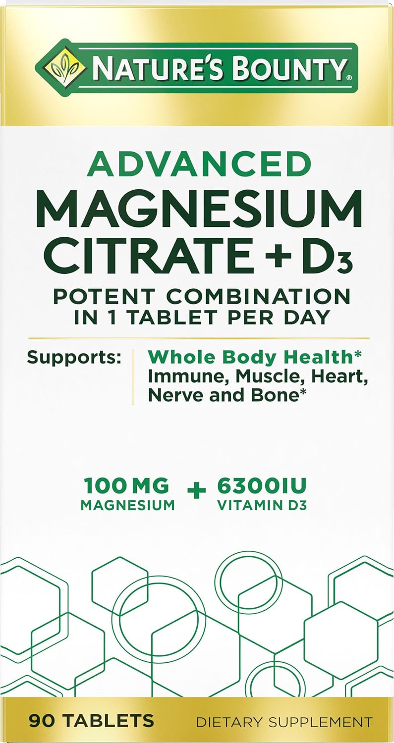 Nature's Bounty Advanced Vitamin D3 with Magnesium Citrate Immune Formula