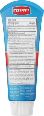 O'Keeffe's for Healthy Feet Pain Relief Foot Cream, Cooling, 3 oz