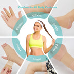 6 Pack,2” x 5 Yards Self Adhesive Bandage Wraps for Sports, Cohesive Bandages,Atheletic Tape for Wrist, Ankle, Hand, Leg,Skin Color,Vet Wrap
