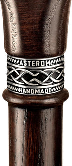 Asterom Handcrafted Walking Cane, Stylish Wooden Canes for Men, Oak Wood