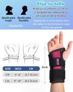 ABYON Wrist Splint with Dual Support, Carpal Tunnel Pain Relief, Tendonitis, Sprains and Arthritis.Lightweight and Adjustable, Suitable for Sleeping or Working, Left or Right Hand