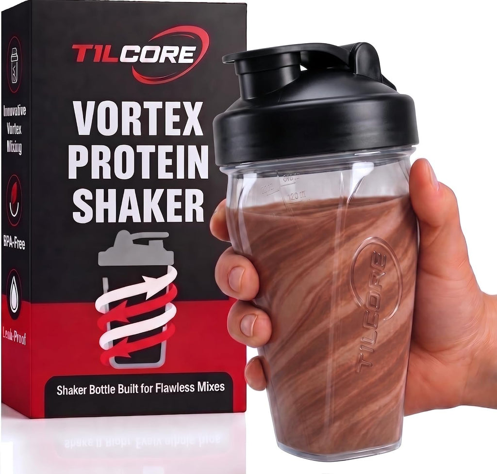Vortex Protein Shaker Bottle 24 oz/700ml - Premium BPA-Free Pre-Workout Shaker Cup for Protein Shakes & Smoothies, Leak-Proof & Durable Bottle-Shakers for Active Lifestyles