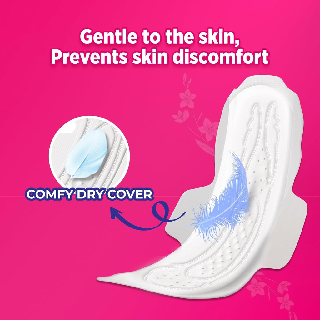 Sofy AntiBacteria XL+ - 323mm | 44 Countpads |For Women Sanitary Pads | Keep Skin Dry | 6 Layer Deep Absorption | Herbal Sheild | Hygiene & Herbs | XX-Large
