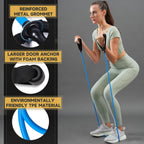 Resistance Bands with Handles and Door Anchor for Home Workouts
