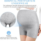 ACWOO Disposable High Waist Postpartum Underwear for Caesarean Section 9 PCS Seamless Pregnant Panties Maternity Caesarean Underwear Super Stretchy Breathable Absorbent