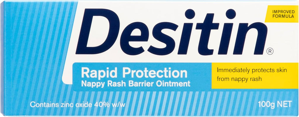 Desitin Rapid Protection Nappy Rash Barrier Ointment 100g