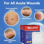 Niceful Island Dressing 4" x 4" Bandages for Wounds, 50 Count