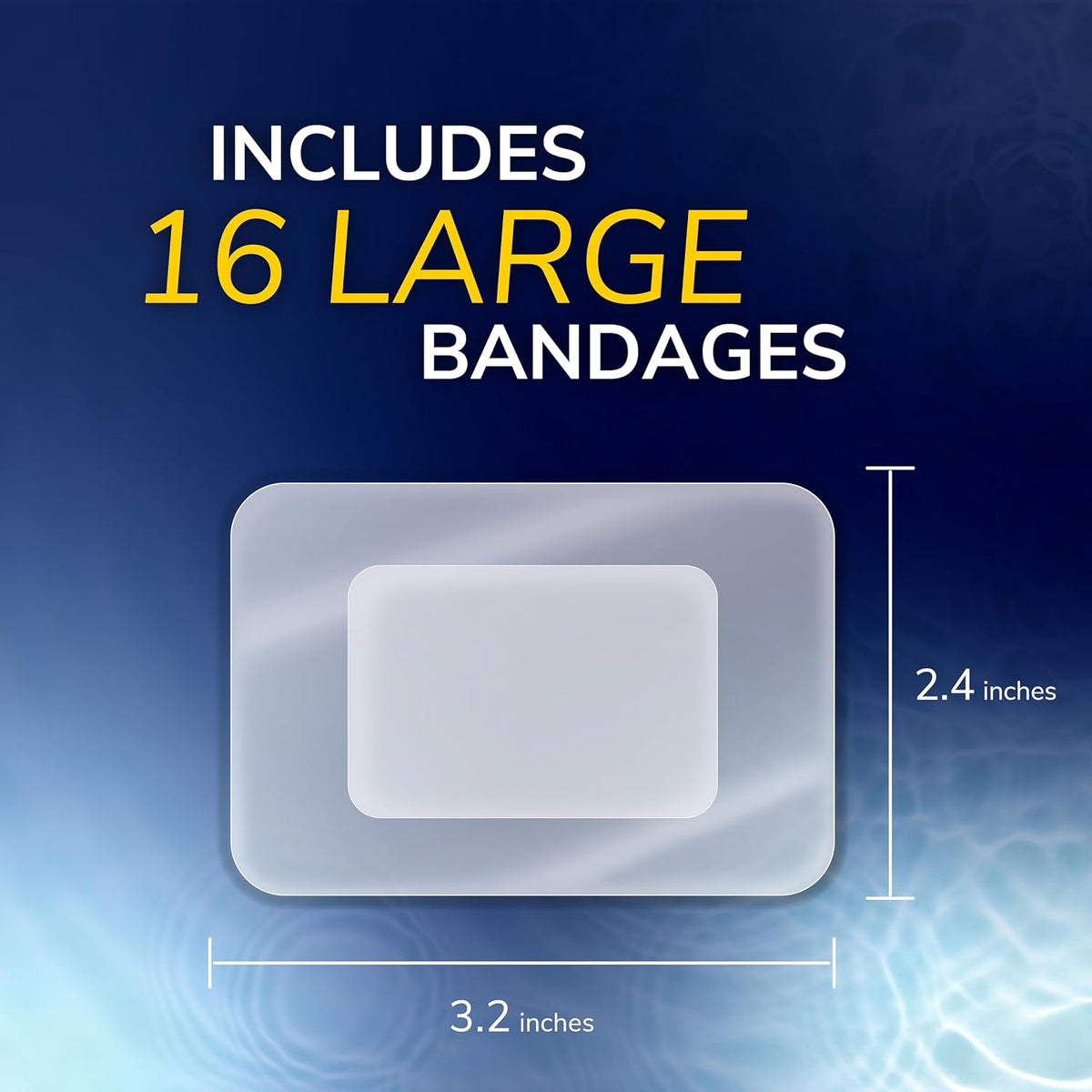 Dr. Scholl’s Cuts & Scrapes Flexible Adhesive Waterproof Large Seal & Heal Bandages, First Aid and Wound Care Medical Supplies, Medical-Grade Hydrogel Locks in Moisture to Promote Healing, 16 Count