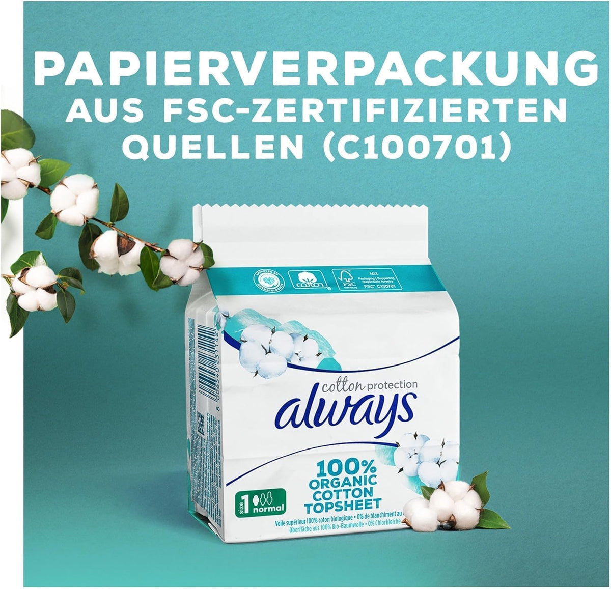Always Sanitary Pads 22 pieces