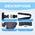 Universal Catheter Bags, Versatile Elastic Leg Catheter Holder, Urine Bags to Carry, Adjustable Shoulder Strap and Invisible Opening, Wearable and Discreet (Black)