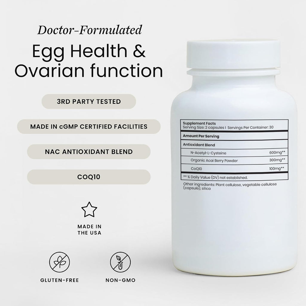 Perelel Womens Fertility Support Multivitamin with CoQ10 & NAC