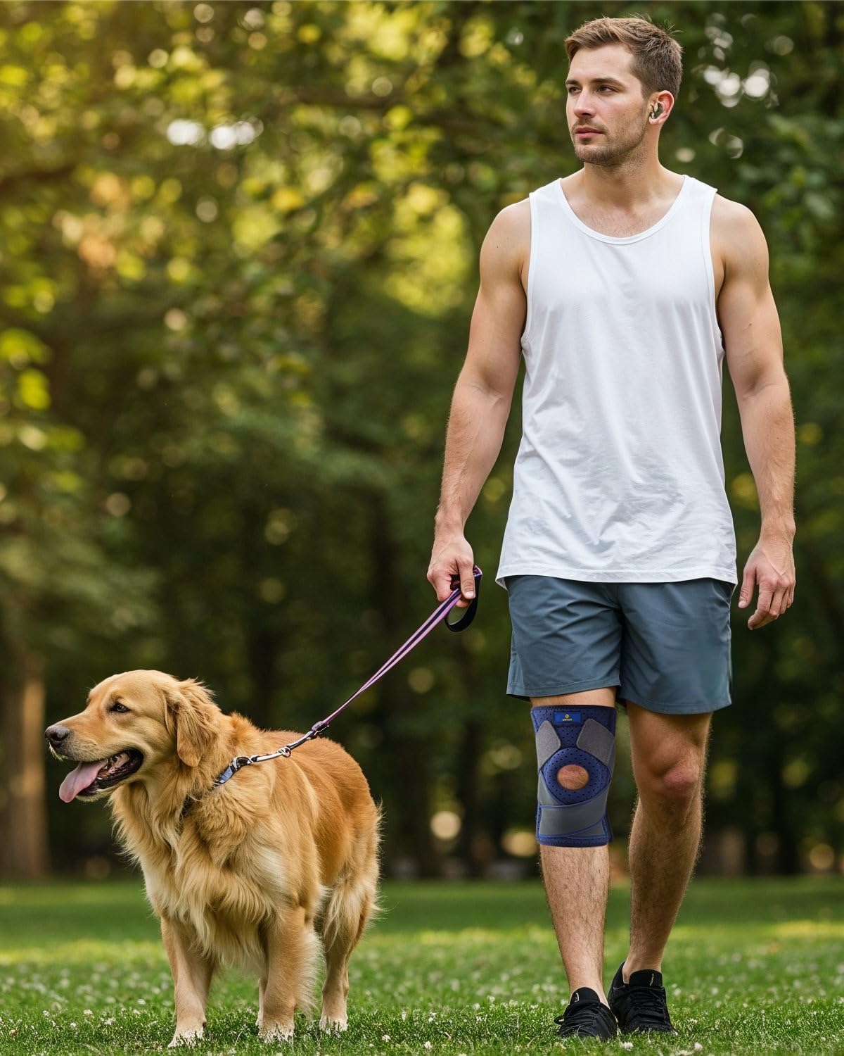 ABYON Meniscus Knee Sleeves and Adjustable Ligament for Women Men Arthritis, Ligament Injury, Meniscus Tearing, Tendonitis, Running, Squats, Sports Joint Pain (4XL/5XL)