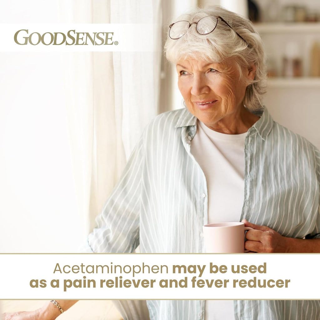 GoodSense Extra Strength Pain Relief, Acetaminophen Caplets, 500 mg, 500 Count
