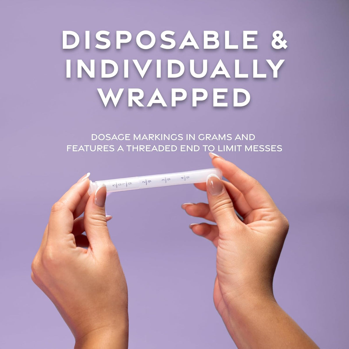 Extra Disposable Vaginal Applicators (15 Pack) Individually Wrapped, Fits Threaded Vaginal Creams and Contraceptive Gels