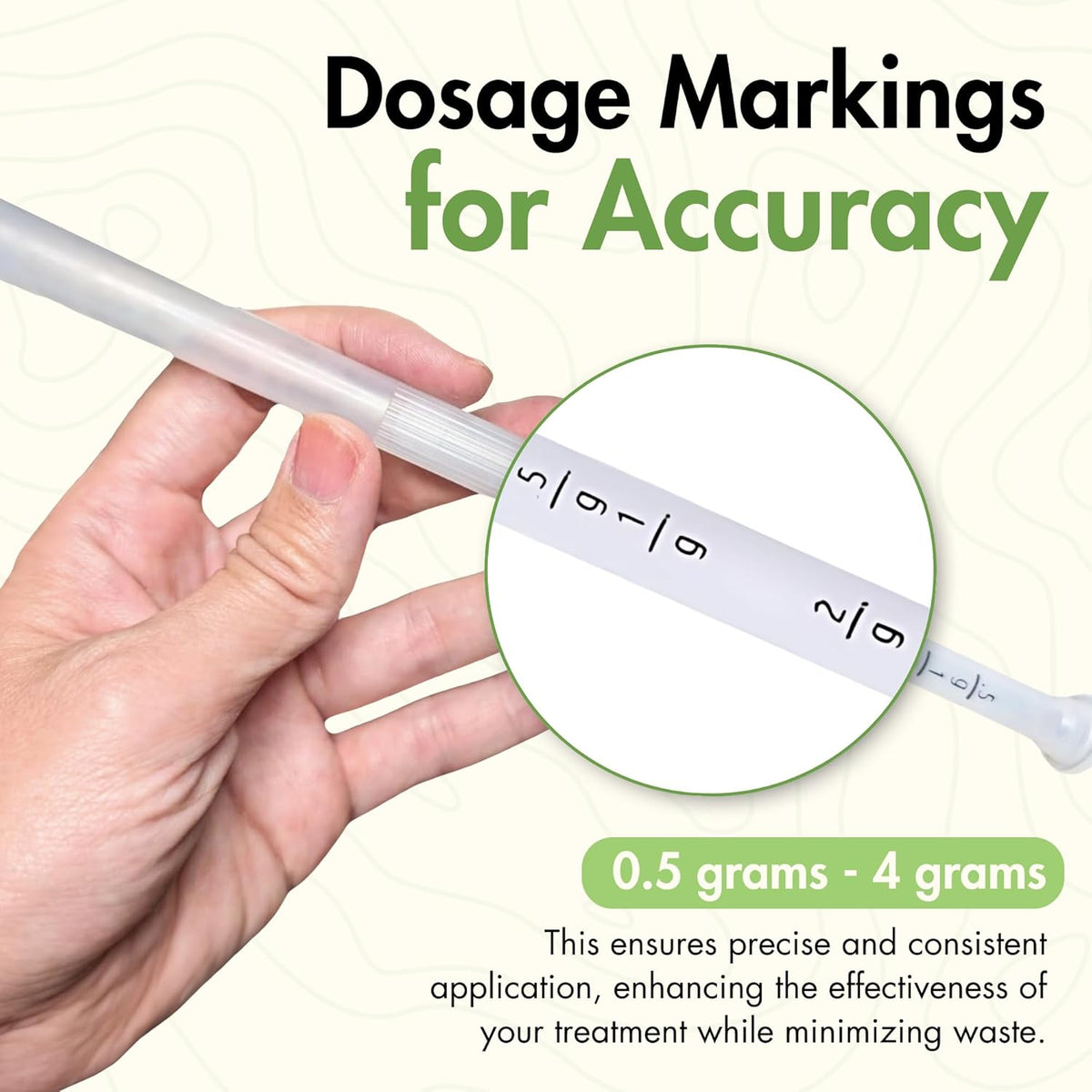 Disposable Vaginal Cream Applicators: Fits Preseed Lubricant, Estrace, Personal Lube and OTC Gel or Cream Products - with Dosage Measurements, Threaded End and Comfort Tip - Made in USA - 60 Pack