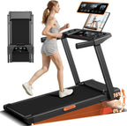 16% Incline Treadmill with Handle,Foldable Treadmills for Home
