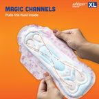 Whisper Choice XL, 6 XL Pads for medium to heavy flow, Gives Up to 100% worry-free protection all day